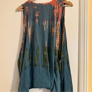 Ecote Urban Outfitters tank shirt oversized flowy tie dye